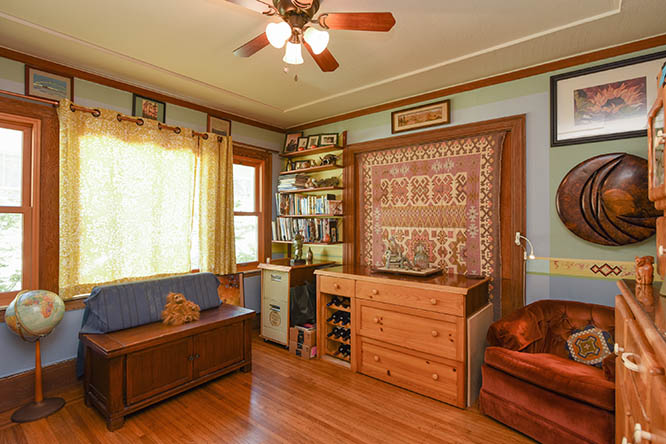 Den facing Southeast
